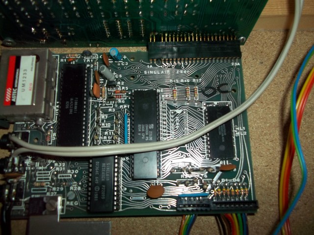 The ZX81 itself looks lost in amongst all the wires