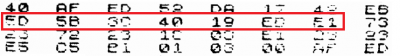 hex codes  in question