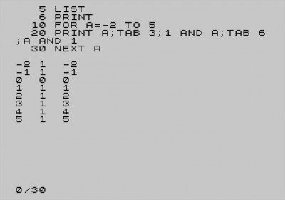 ZX81 AND logical operator