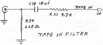 TAPE IN FILTER