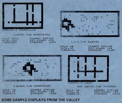 SAMPLE DISPLAYS - The Valley of Adventure