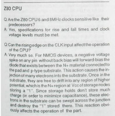 Z80 clock FAQ