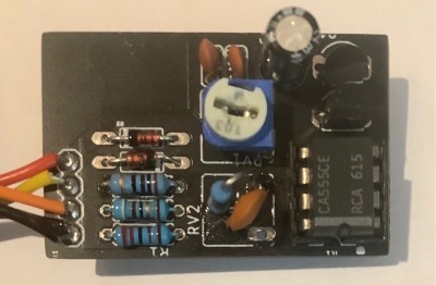 Board with a CA555CE fitted